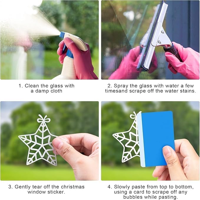 Sanyi Christmas Decorations - 3FT Window Clings, Large Stickers for Winter Window, Refrigerator Decorations - Image 4